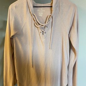 Light weight hooded sweater